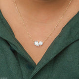 The Shining Pair Necklace 14K Rose Gold