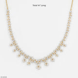 Elowen Flora Diamond Necklace 9K White Gold