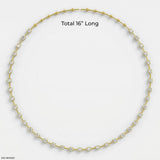 Solas Circlet Diamond Necklace 9K Rose Gold