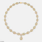 Nexus Pear Diamond Necklace 9K White Gold