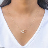 Circle of Forever Lab Diamond Necklace 925 Sterling Silver