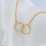 Circle of Forever Lab Diamond Necklace 925 Sterling Silver