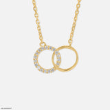 Circle of Forever Lab Diamond Necklace 925 Sterling Silver