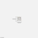 0.1 Carat Solitaire Lab Diamond Nosepin 14K Yellow Gold