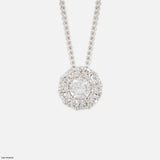 0.5 Carat Circle of Light Pendants 14K Rose Gold