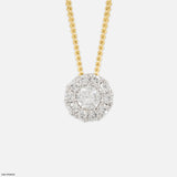 0.5 Carat Circle of Light Pendants 14K Rose Gold