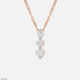 1 Carat Triple Delight Pendants 14K White Gold