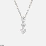 1 Carat Triple Delight Pendants 14K White Gold