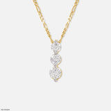 1 Carat Triple Delight Pendants 14K White Gold