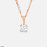 0.50 Carat Classic Claw Pendants Platinum 950