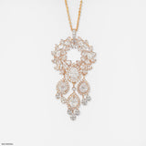 Celestial Waterfall Chandelier Pendant 14K Rose Gold