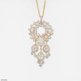 Celestial Waterfall Chandelier Pendant 9K White Gold