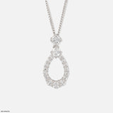 1 Carat Pearluxe Curve pendants 9K White Gold