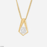 0.5 Carat Prism Elegance Pendants 14K Rose Gold