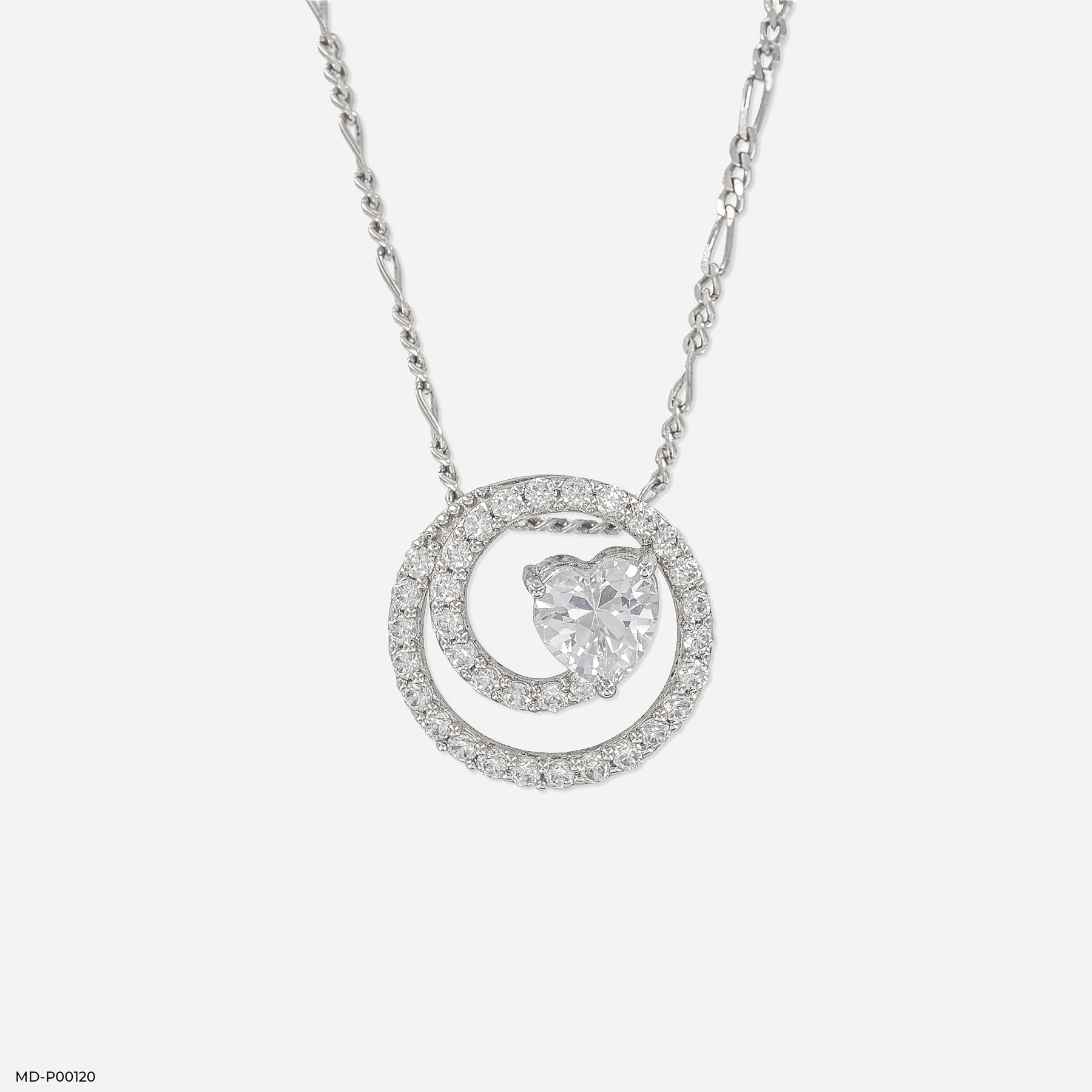1 Carat Lover’s Spiral Pendants 14K Rose Gold