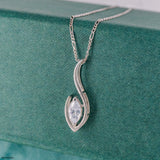 1 Carat Flame of Grace Pendants 9K White Gold