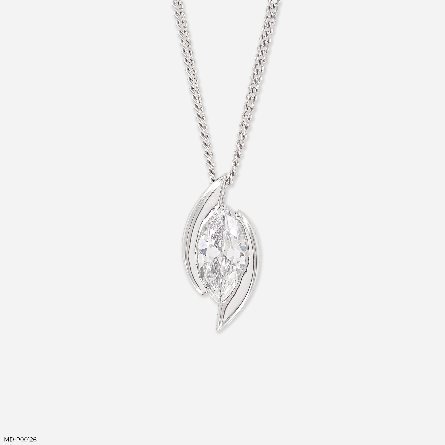 1 Carat Elysian Embrace Pendants 14K Rose Gold