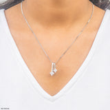 0.50 Carat Mode Pendants 14K Yellow Gold