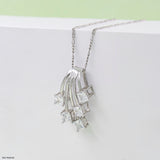 2.50 Carat Shooting Stars Pendants 14K Yellow Gold