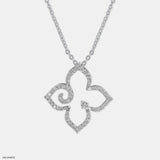 Esme Diamond Pendant 9K White Gold