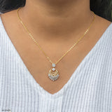 0.75 Carat Aroma Lab Diamond Pendant 14K Yellow Gold