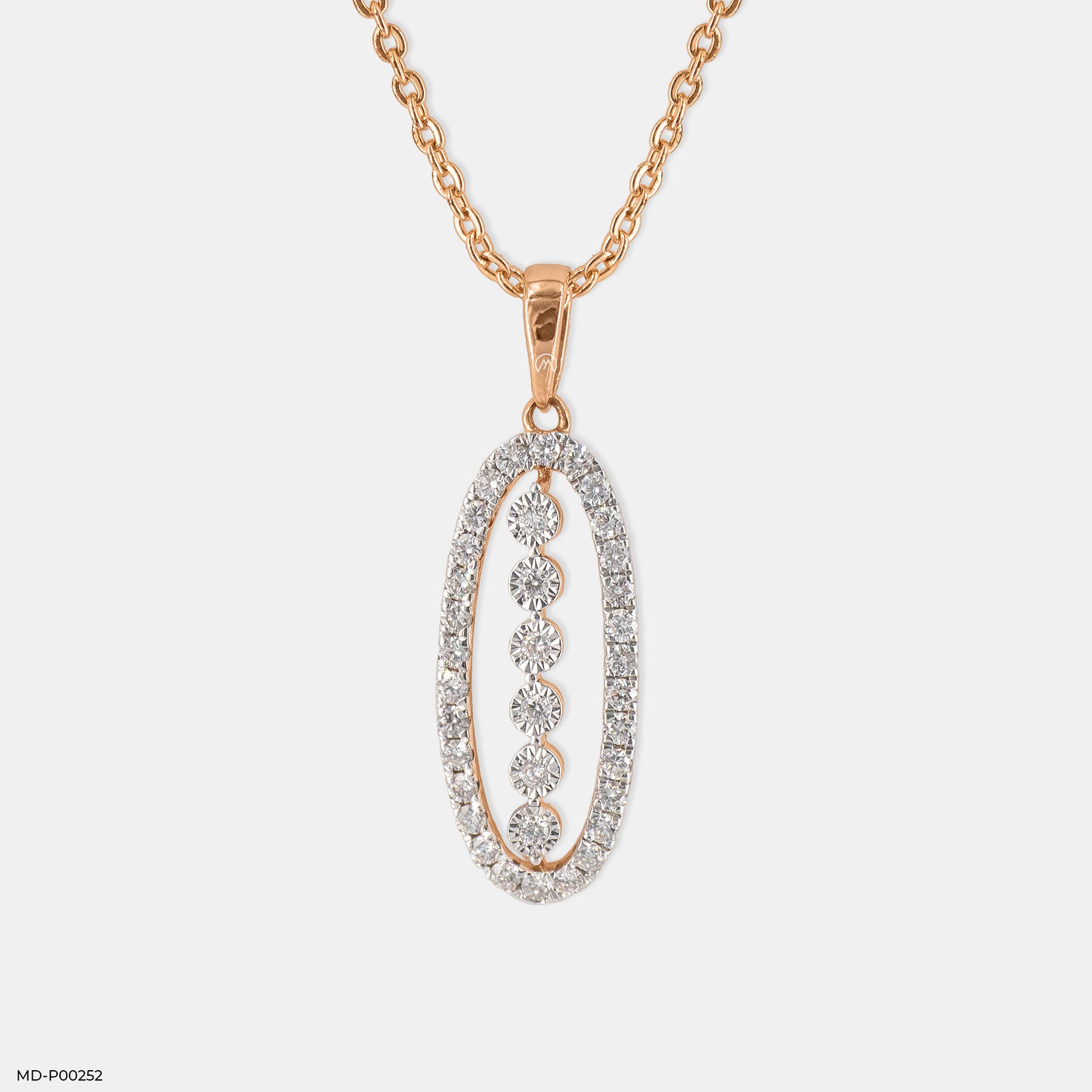 The Old-World Charm Diamond Pendant 14K Yellow Gold