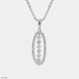 The Old-World Charm Diamond Pendant 9K Rose Gold