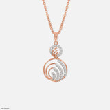 Minimal Diamond Pendant 9K Rose Gold