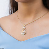 Minimal Diamond Pendant 9K Rose Gold