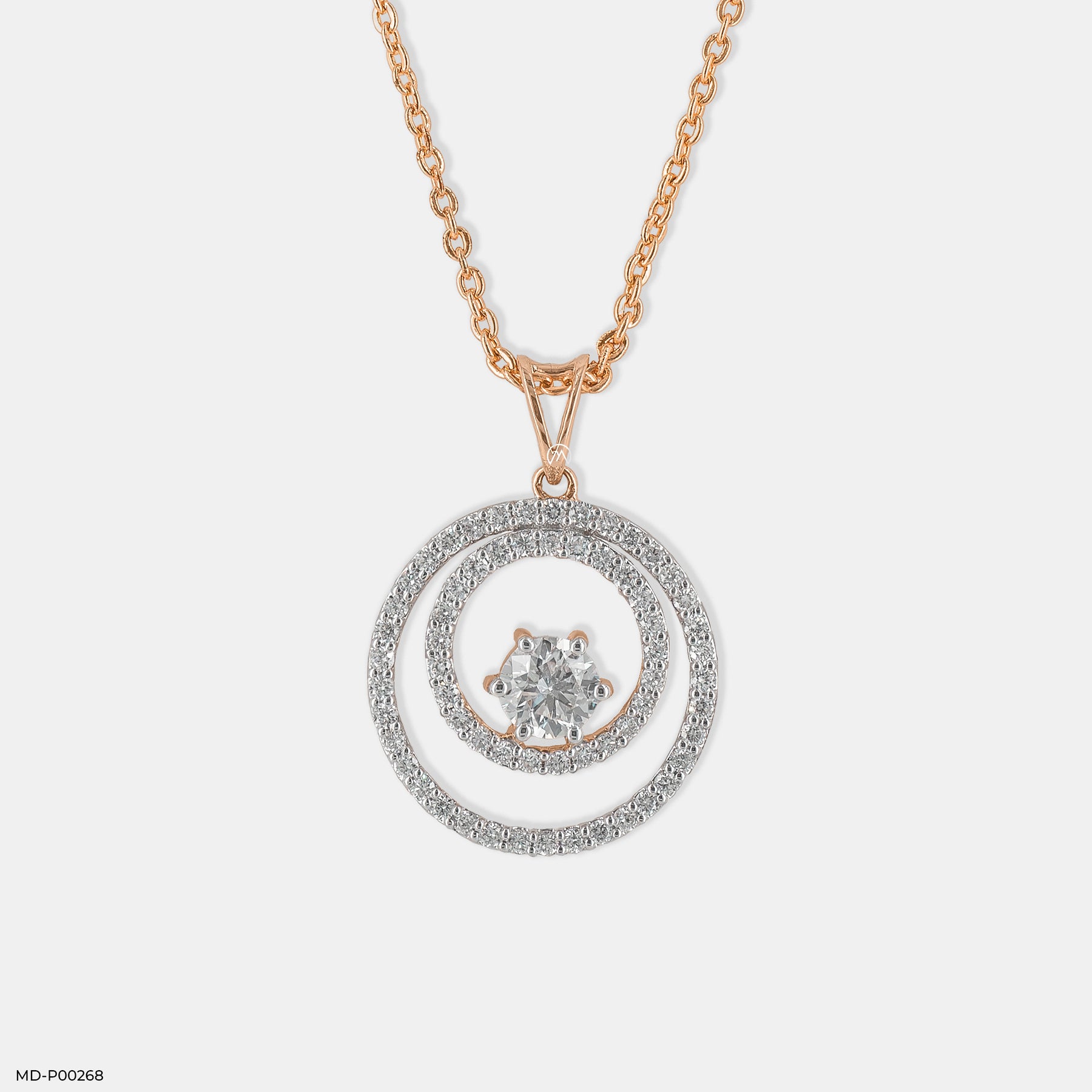 0.50 Carat Solitaire Round Pendant Platinum 950