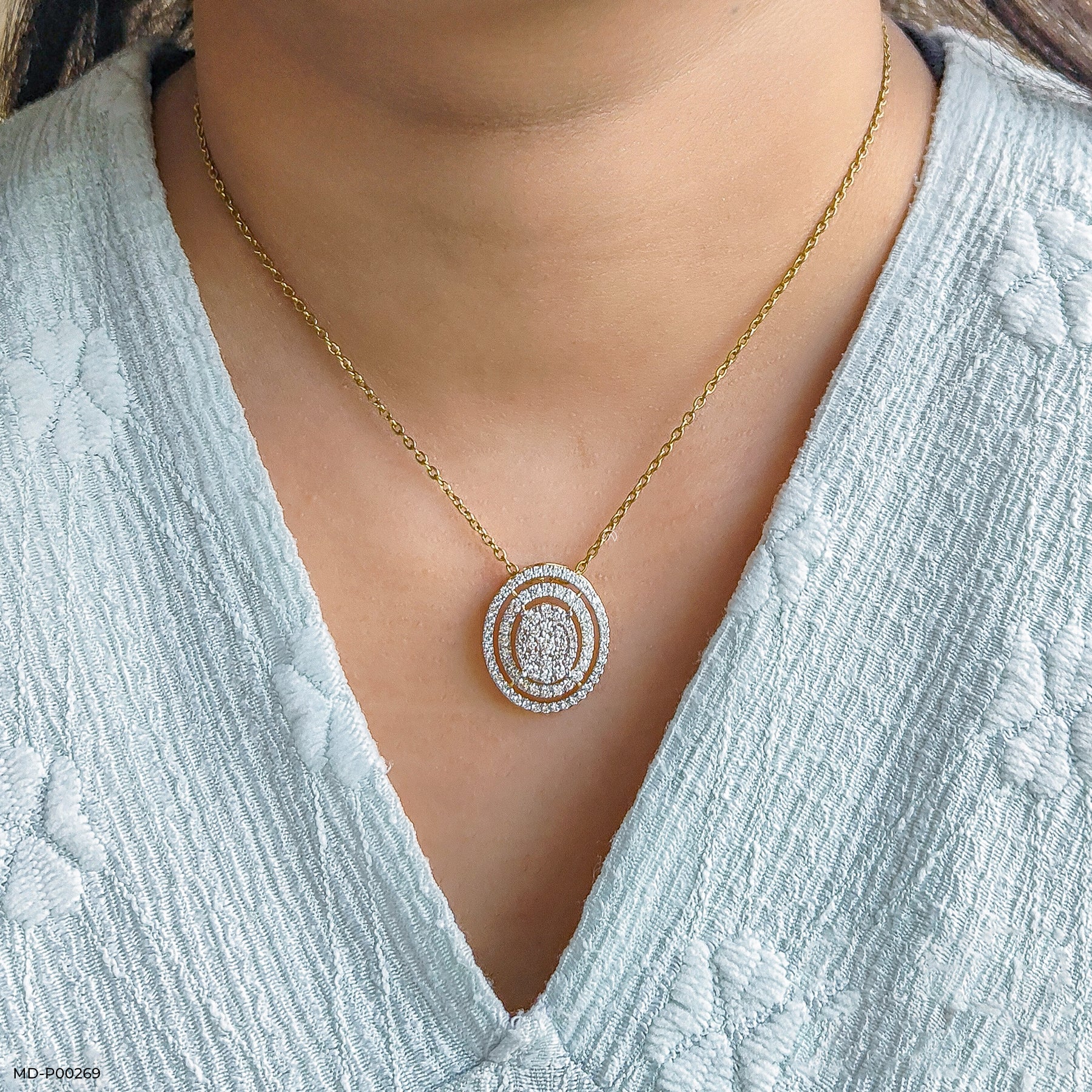 Bold and Beautiful Diamond Pendants 14K Yellow Gold