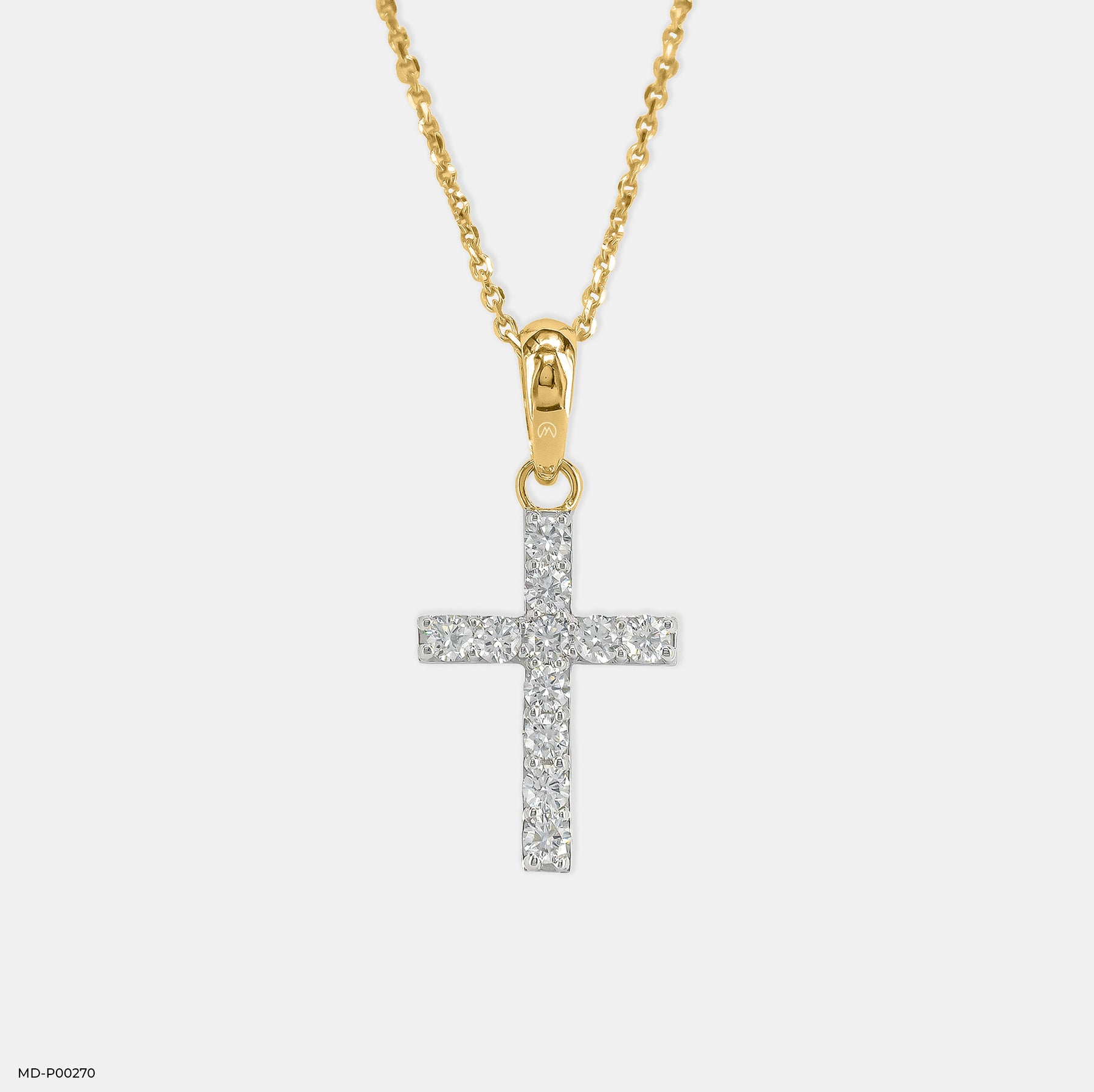 Cross of Hope Pendants 14K White Gold