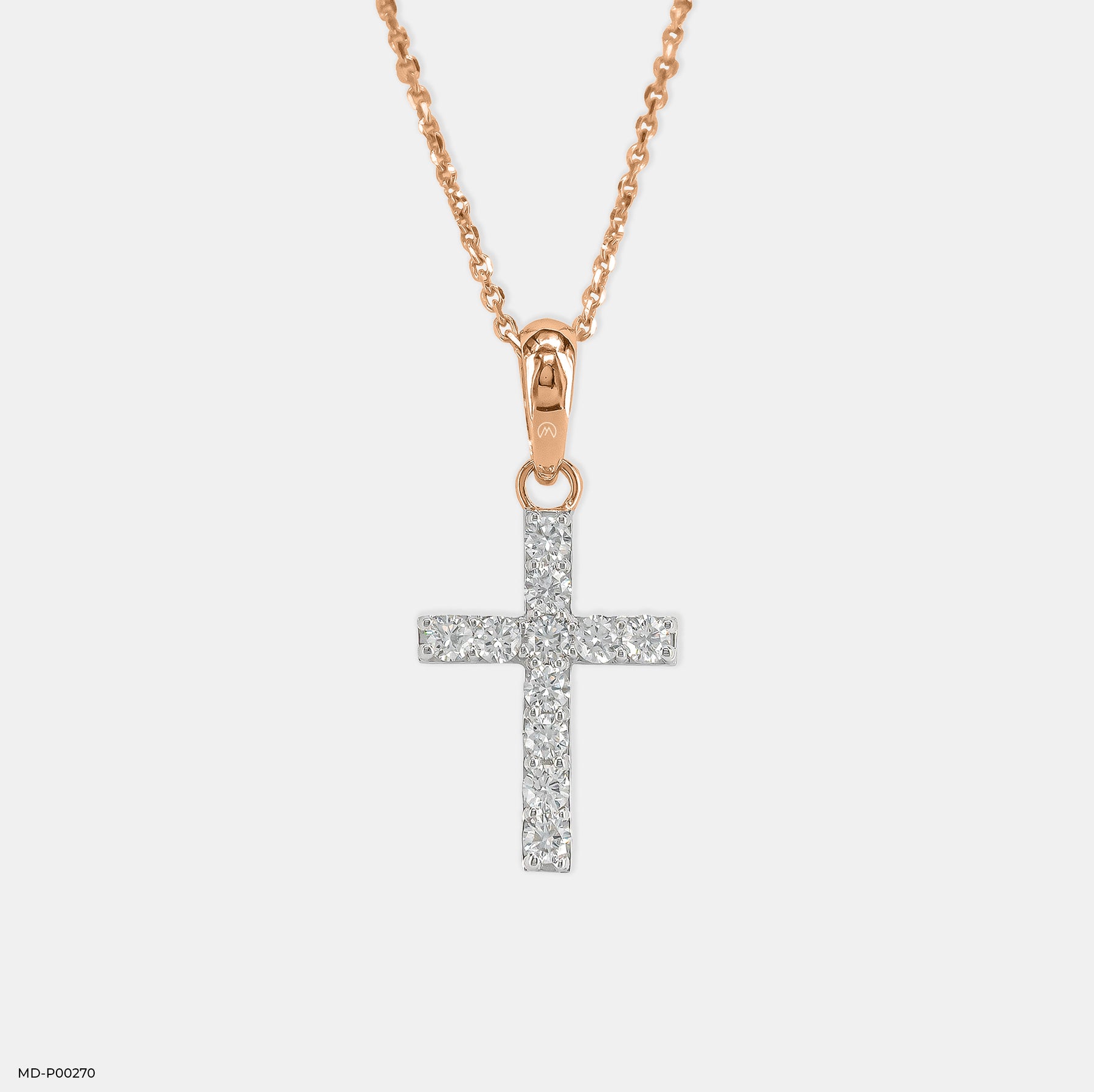Cross of Hope Pendants 14K White Gold