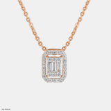 Harmony Sphere Diamond Pendant 14K Rose Gold