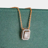 Harmony Sphere Diamond Pendant 14K Rose Gold