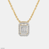 Harmony Sphere Diamond Pendant 14K Rose Gold