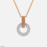 0.35 Carat Spring Beauty Lab Diamond Pendants 14K Rose Gold