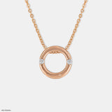 Cartier Trinity Diamond Pendant 9K Rose Gold