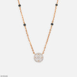 Veda Halo Diamond Mangalsutra Platinum 950