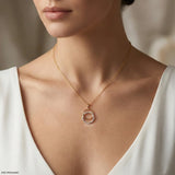 0.25 Carat Infinity Harmony Lab Diamond Pendant 14K Rose Gold