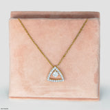 0.50 Carat Round Solitaire 3 In 1 Detachable Pendant 14K Rose Gold