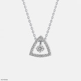 0.50 Carat Round Solitaire 3 In 1 Detachable Pendant Platinum 950
