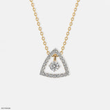 0.50 Carat Round Solitaire 3 In 1 Detachable Pendant Platinum 950