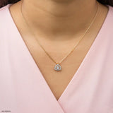 Trilogy Diamond Pendant 14K Rose Gold