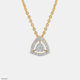 Trilogy Diamond Pendant 9K White Gold