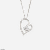 1 Carat Round Glance Pendant Platinum 950