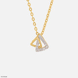 Trinity Flicker Diamond Pendants 9K Yellow Gold