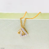 Trinity Flicker Diamond Pendants 9K Yellow Gold