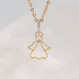 Angel Diamond Pendants Platinum 950