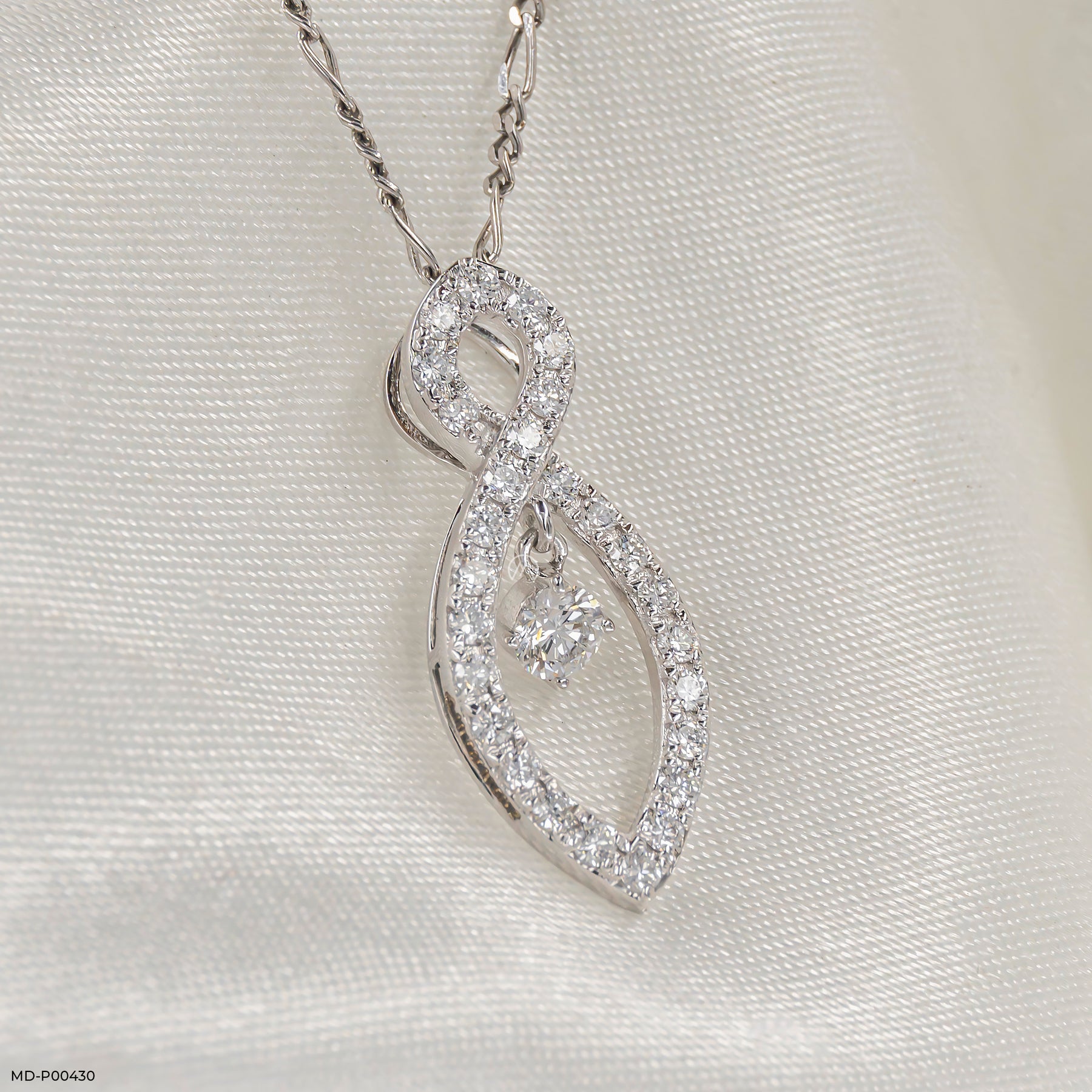 Forever Flame Diamond Pendants 14K Yellow Gold